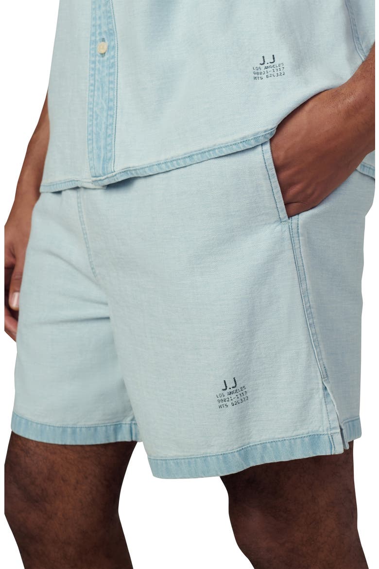 Reverse Chambray Loose Fit Pull-On Shorts, Alternate, color, SUMMER FADE