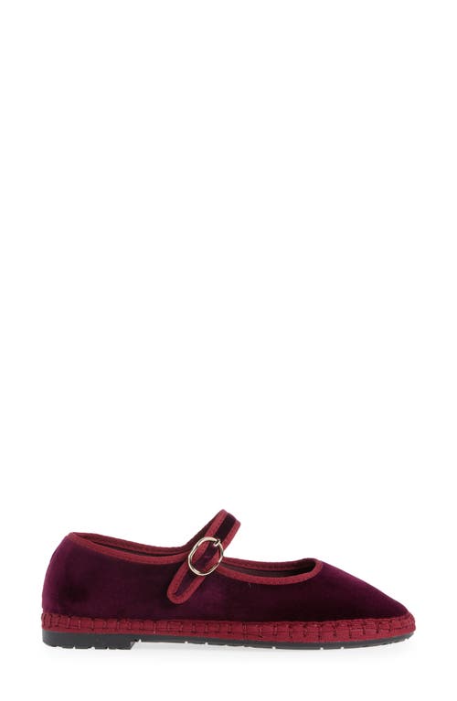 Flabelus Lucrecia Mary Jane Flat In Granate