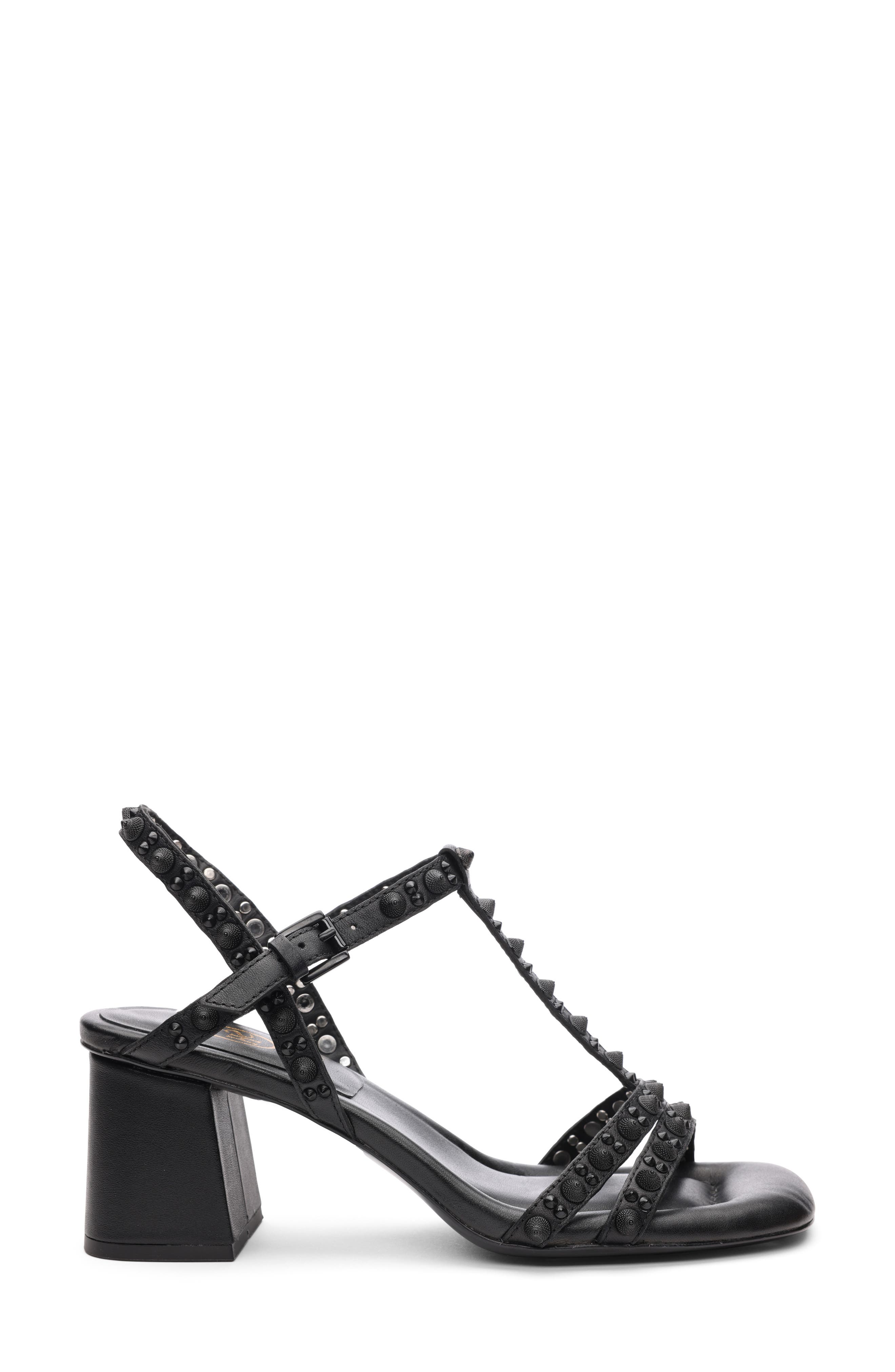 Ash Janice Studded Block Heel Sandal, Alternate, color, 