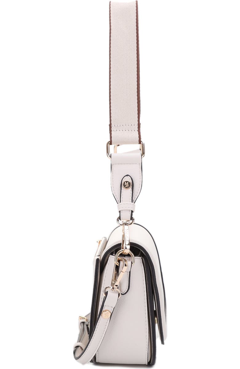 Mali + Lili Kiana Recycled Vegan Leather Crossbody Bag, Alternate, color, Ivory