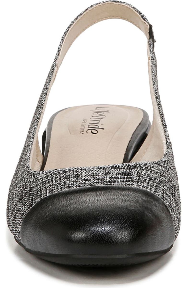 LifeStride Becoming Cap Toe Slingback Pump, Alternate, color,