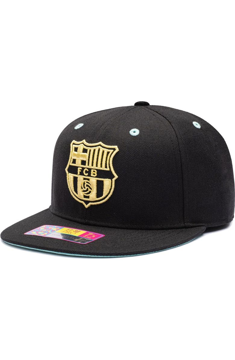 FAN INK Men's Black Barcelona Ice Cream Fitted Hat, Main, color, 