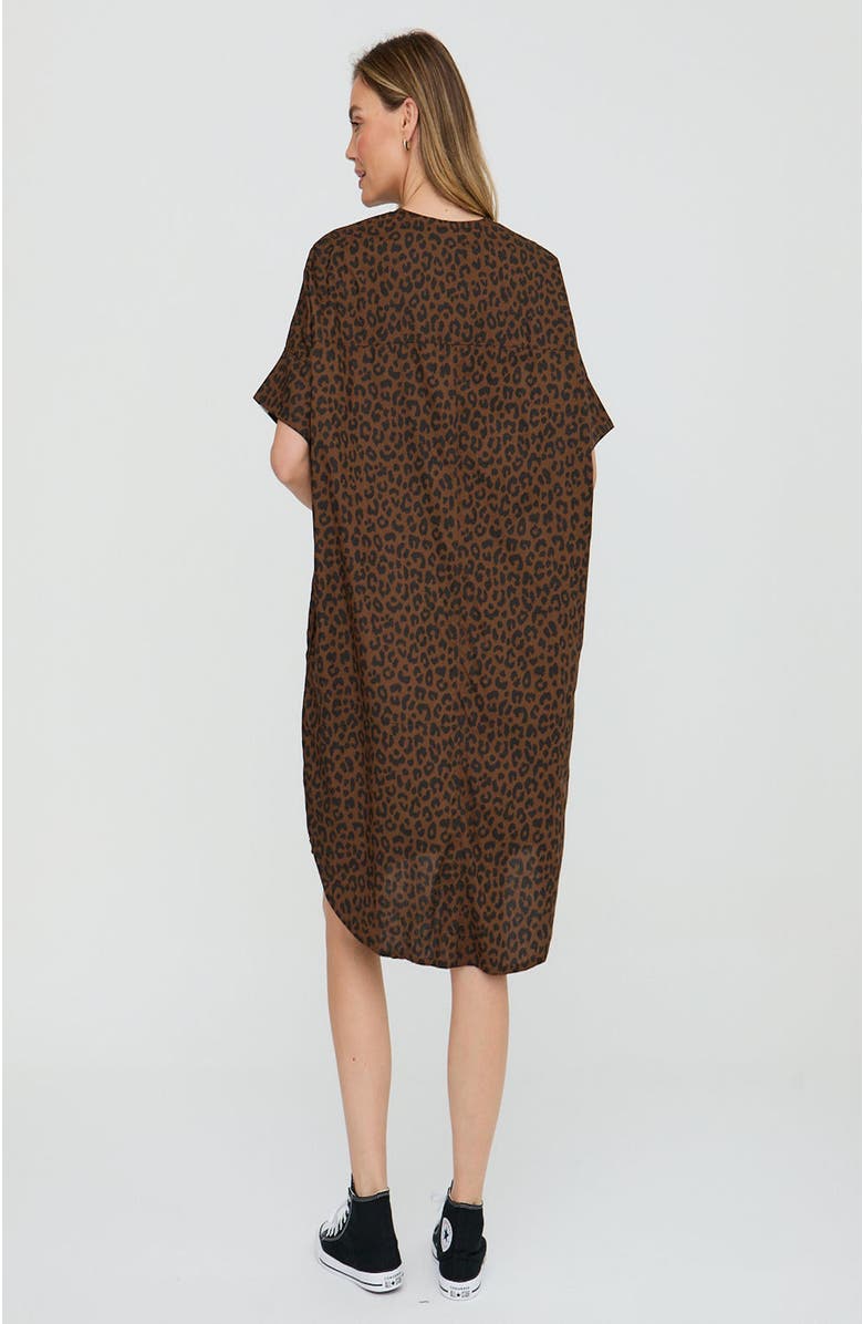 Turtledove London Nina  Brown Tunic, Alternate, color, Brown