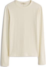 Madewell Drapey Long Sleeve Rib T-Shirt