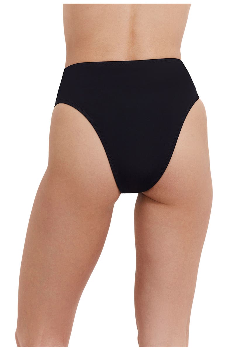 Flirtt Gottex Solid High Rise High Leg Bikini Bottom, Alternate, color, 
