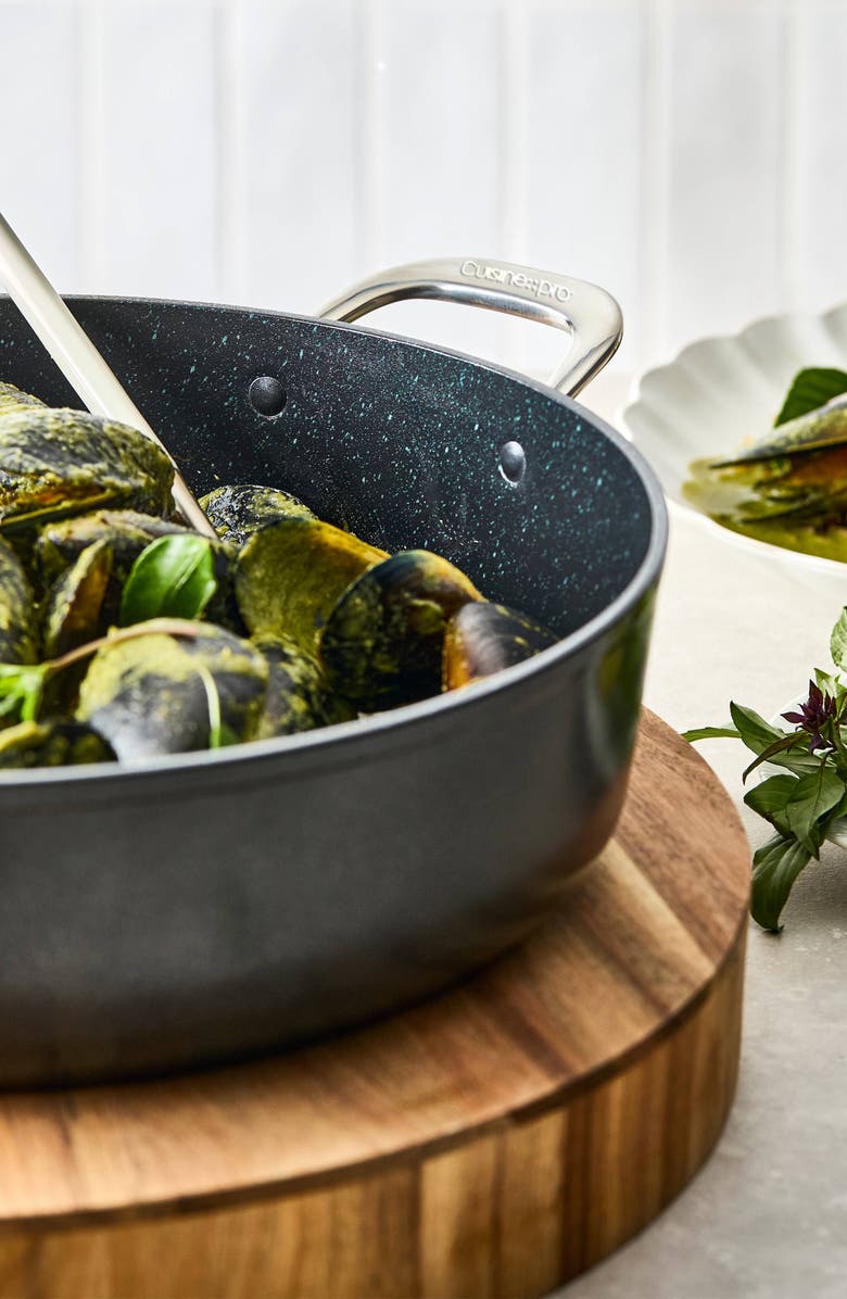 Cuisine::pro<sup>®</sup> GREEN STONE<sup>™</sup> 6.1 Qt. Ultimate Pan with lid, Alternate, color, Black