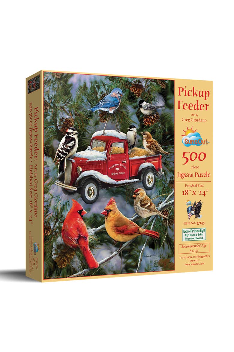 Pickup Feeder 500 piece Jigsaw Puzzle for Adults, Main, color, Multicolor