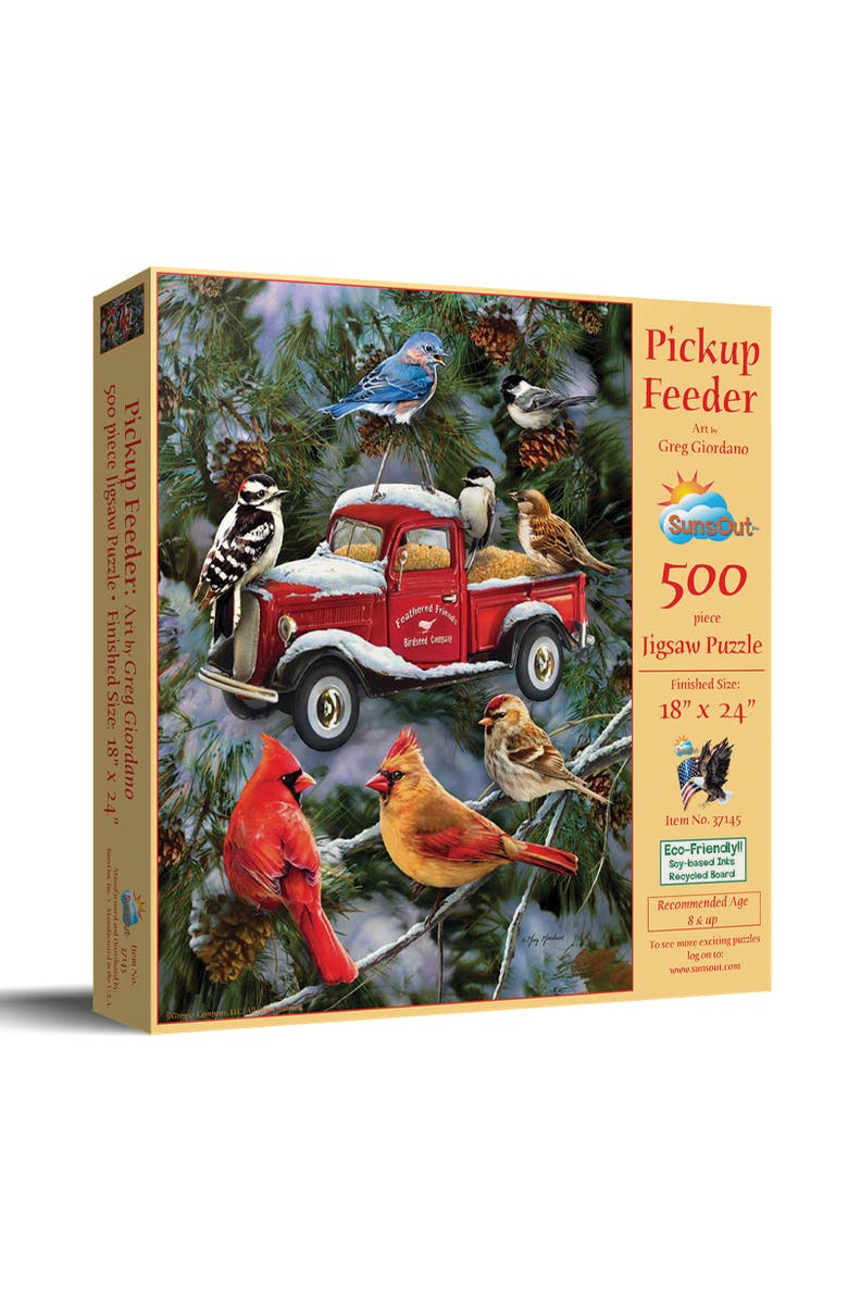 Sunsout Pickup Feeder 500 piece Jigsaw Puzzle for Adults, Main, color, Multicolor
