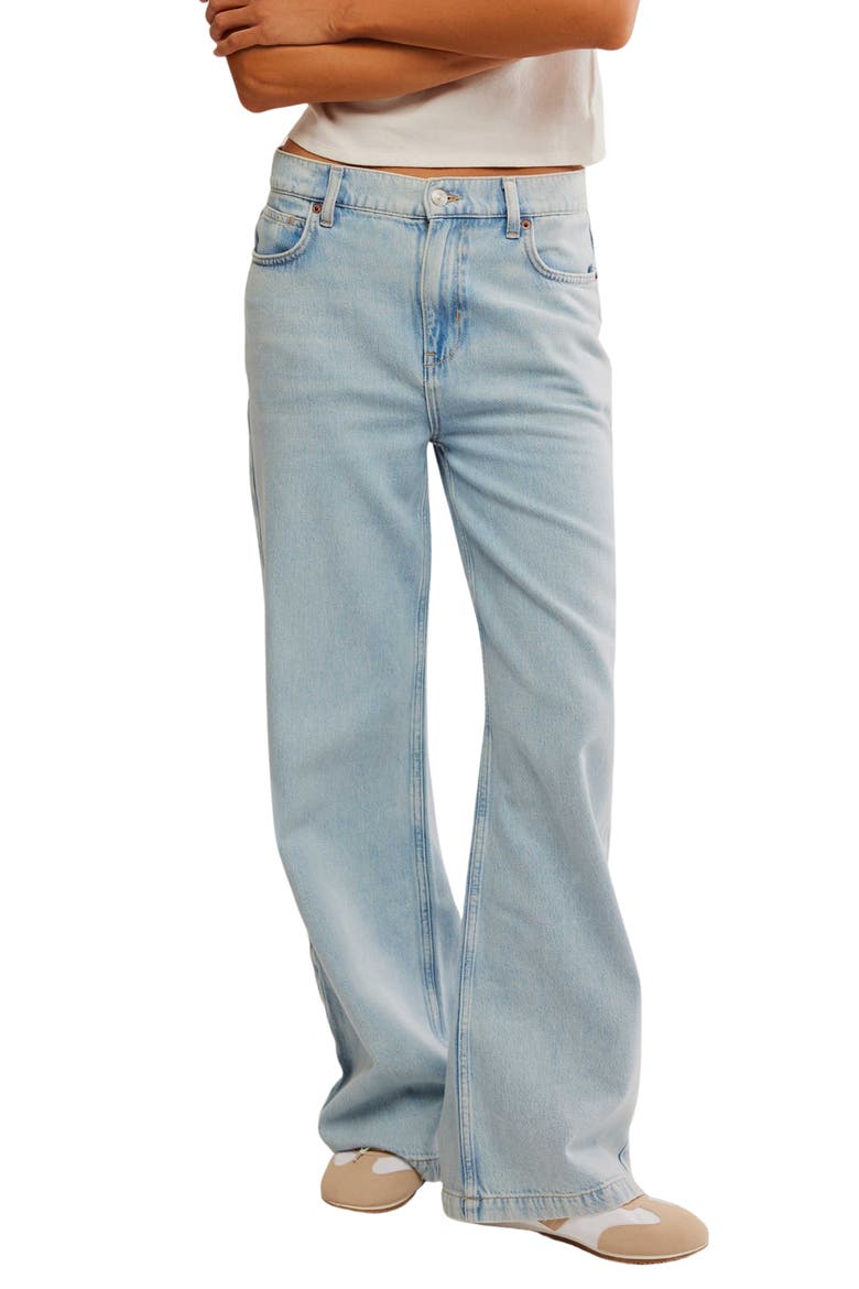 Stride High Waist Wide Leg Jeans, Main, color, ROAM FREE