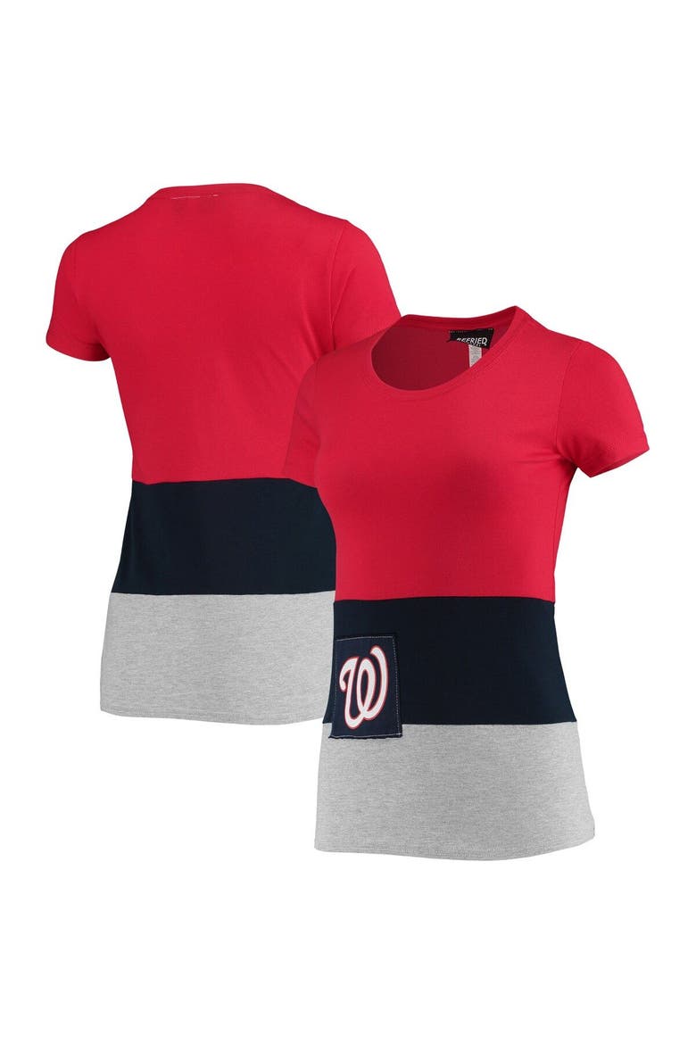 Women's Refried Apparel Red Washington Nationals Sustainable Fitted T-Shirt, Main, color, Red