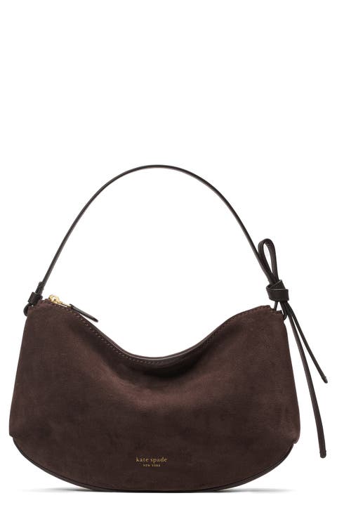 loop suede shoulder bag