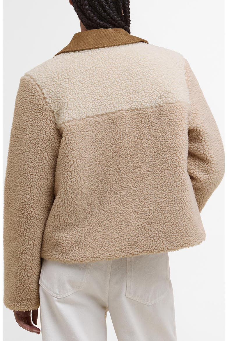 Malena Faux Shearling Fleece Crop Jacket, Alternate, color, NATURAL/ECRU
