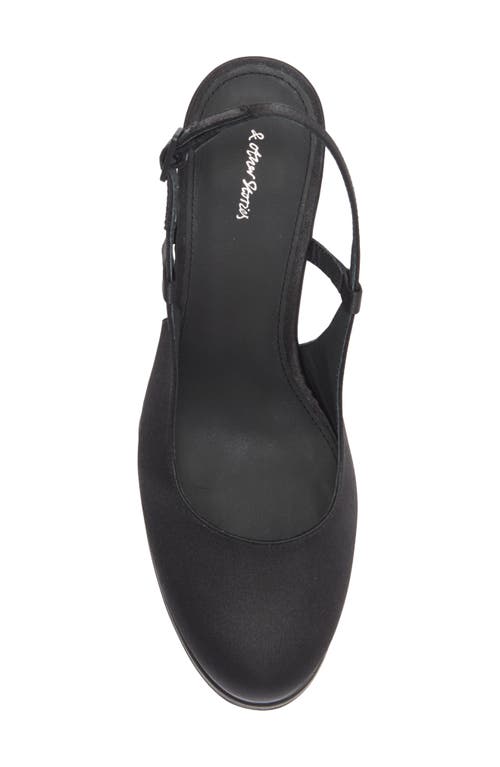 & Other Stories Lana Platform Slingback Pump In Black