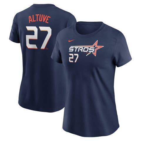 Women's Nike Jose Altuve Navy Houston Astros 2025 City Connect Fuse Name & Number T-Shirt