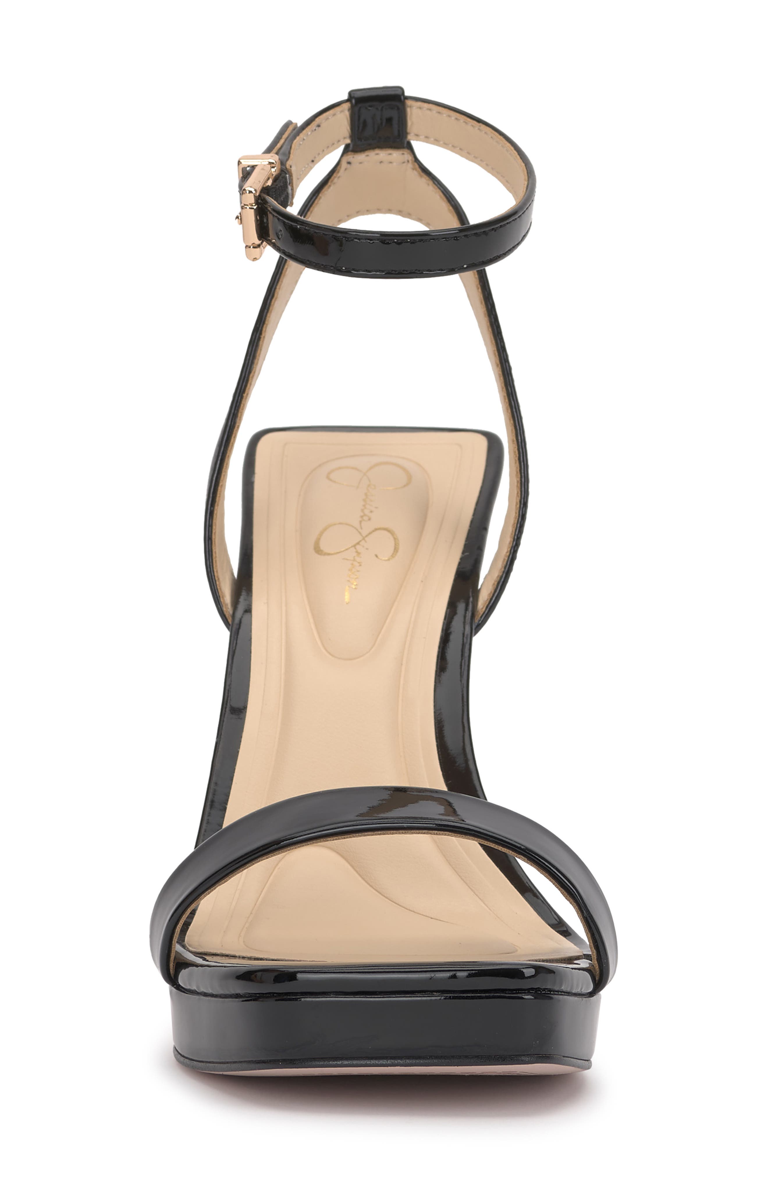 Jessica Simpson Adonia Ankle Strap Platform Sandal, Alternate, color, Black