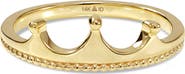 DEVATA Crown Ring in 14K Gold, 6mm