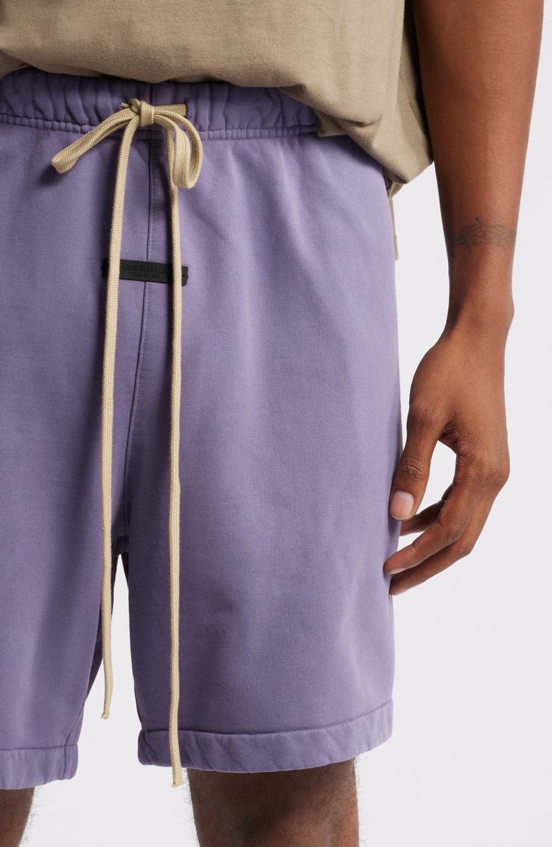 Fear of God Essentials Gender Inclusive Heavy Cotton Fleece Soccer Shorts, Alternate, color, 