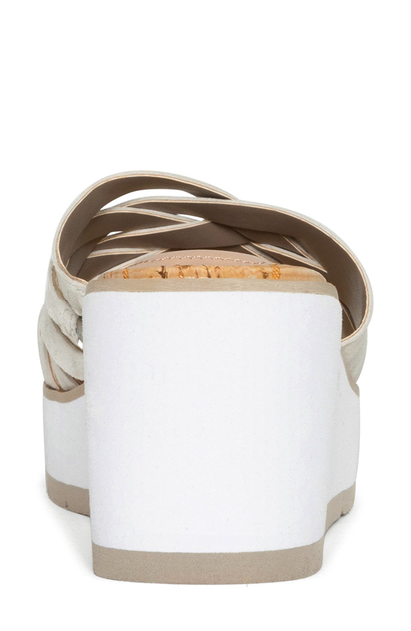 NYDJ Reesie Platform Wedge Sandal, Alternate, color, Pewter