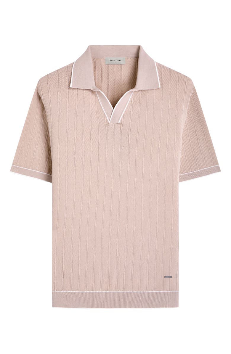 Bugatchi Johnny Collar Rib Polo, Alternate, color, Sand