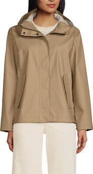 Lands' End Squall Waterproof Rain Slicker Jacket