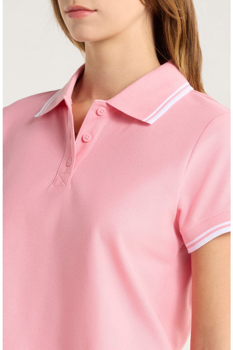 Country Club Polo Top, Alternate, color, PINK PLAY