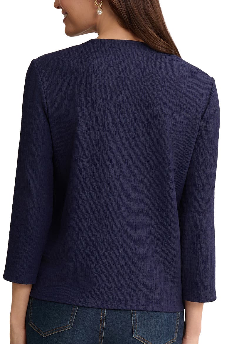 Three Quarter Sleeve Cardigan, Alternate, color, PACIFIC NAVY