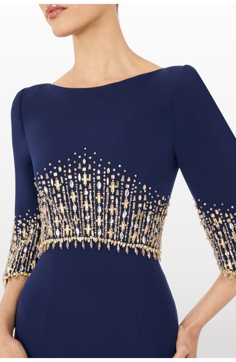 Jenny Packham Electrica Embellished Maxi Dress, Alternate, color, Midnight Kiss