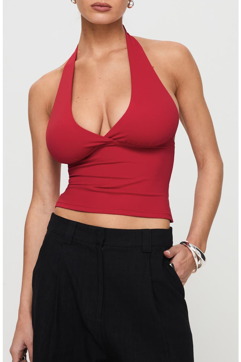 Whimsy Halter Top, Main, color, RED