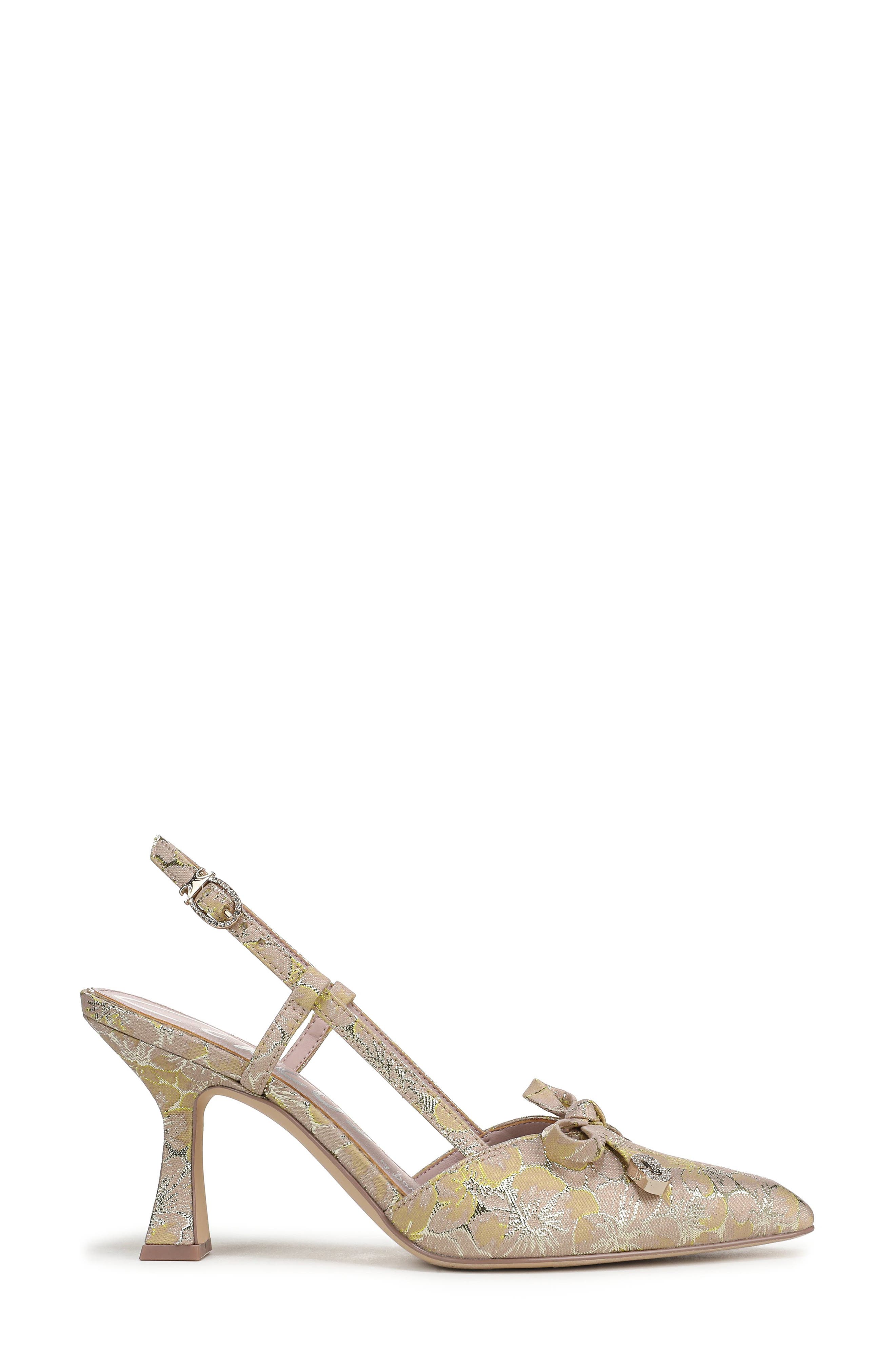 Monica Pointed Toe Slingback Pump, Alternate, color, BALLET BLUSH MULTI