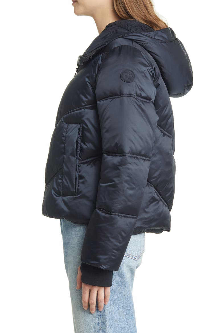 Ronney Water Resistant Crop Puffer Jacket, Alternate, color, TAR