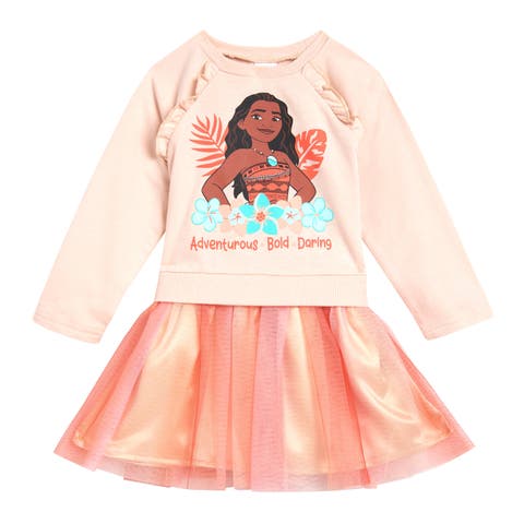 Long Sleeve Tulle Dress (Toddler, Little Kid & Big Kid)