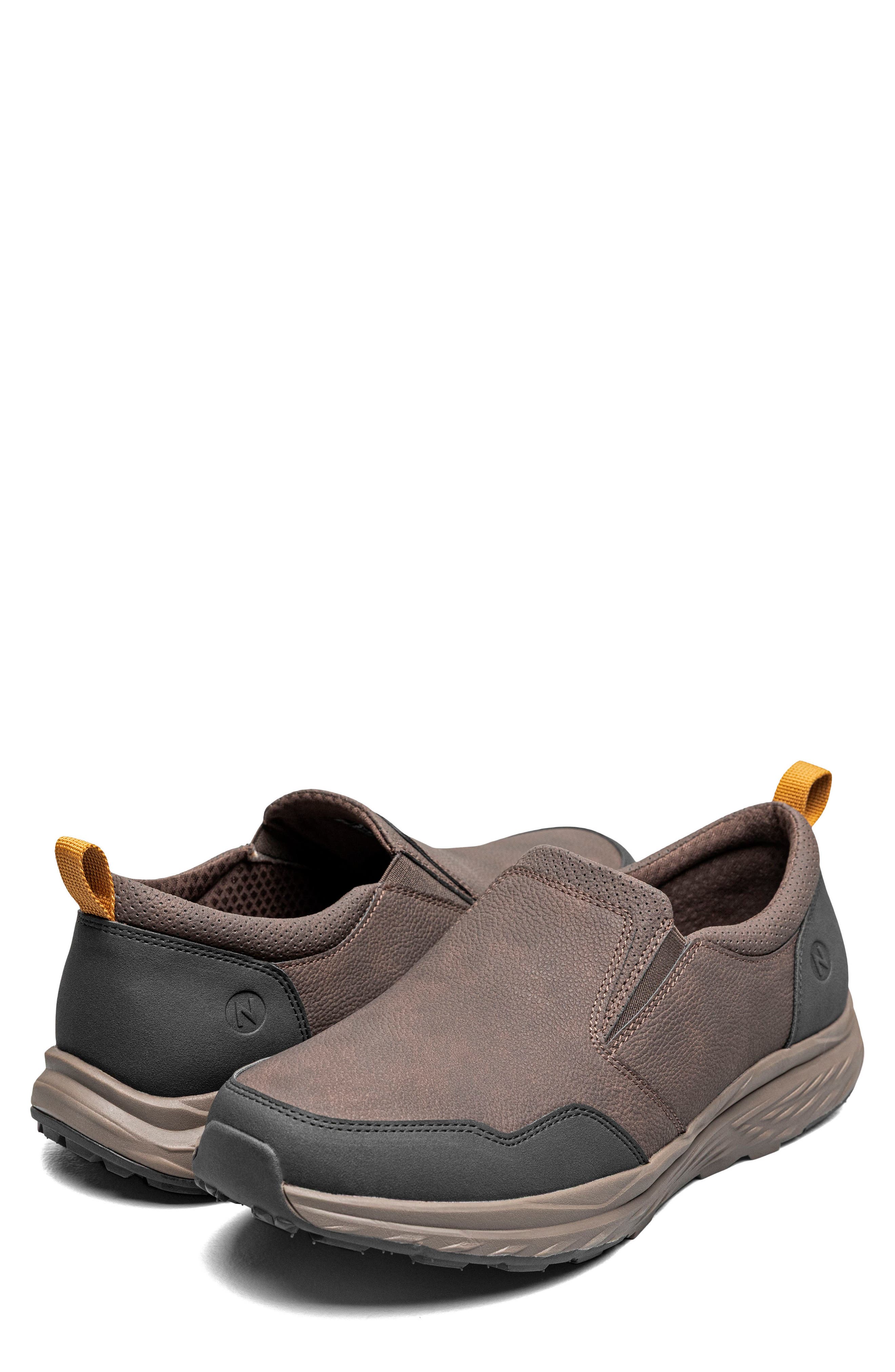 Jester Faux Leather Moc Toe Slip On, Alternate, color, BROWN