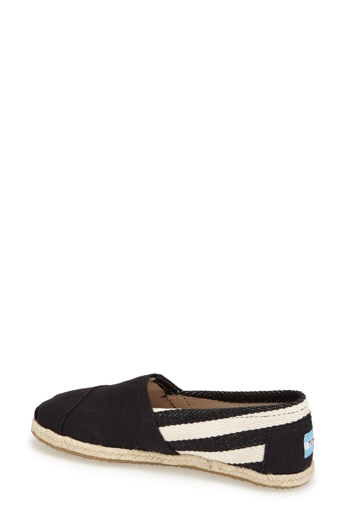 TOMS 'Classic - University Stripe' Slip-On, Alternate, color, 