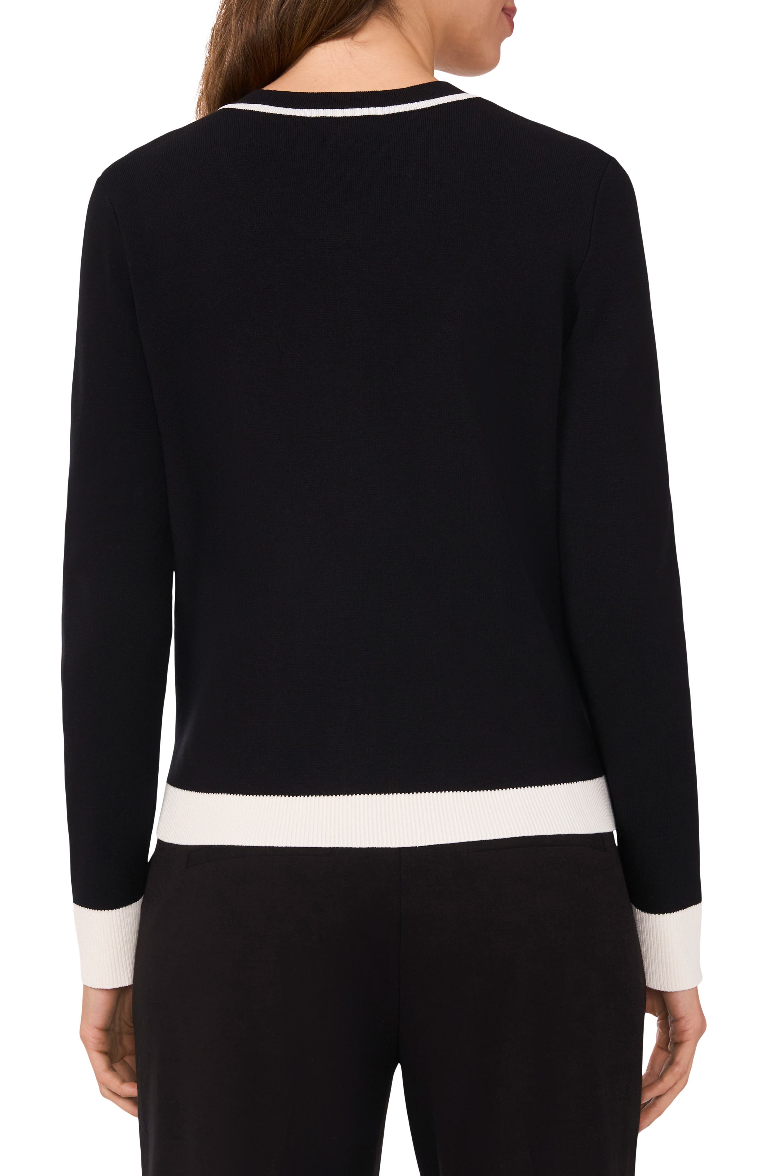 Contrast Trim Cardigan - image 4