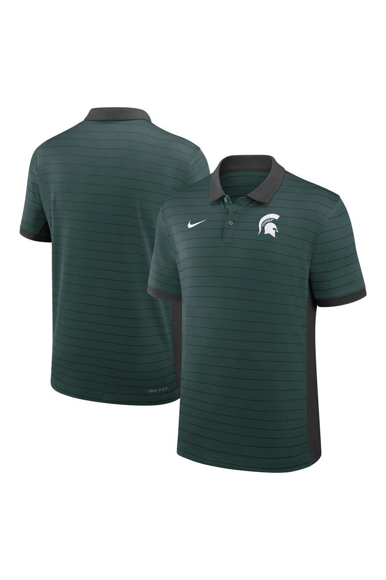 Men's Nike Green Michigan State Spartans 2025 Early Season Coaches Sideline Victory Stripe Performance Polo, Main, color, Green