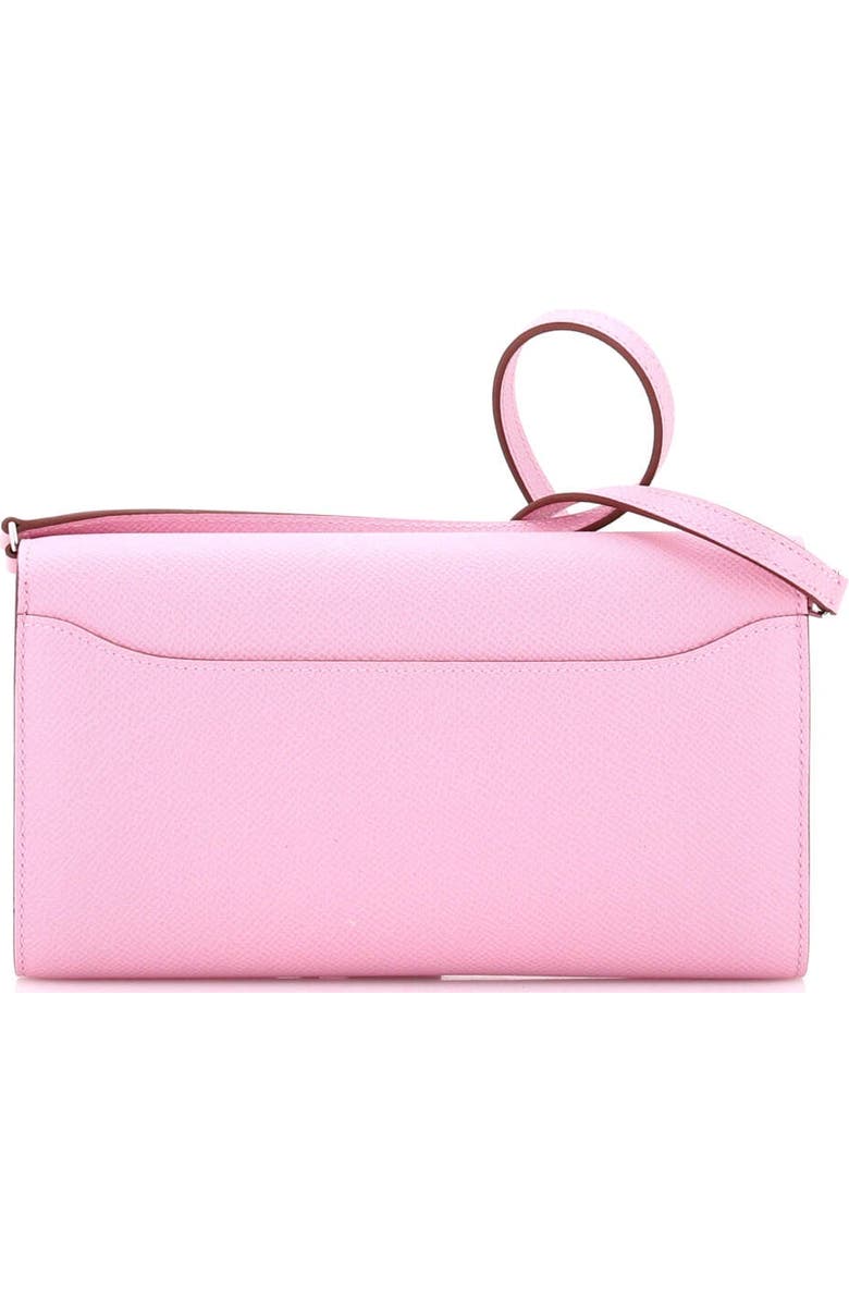 Pre-Owned Hermes Constance To Go Wallet Epsom, Alternate, color, Mauve Sylvestre