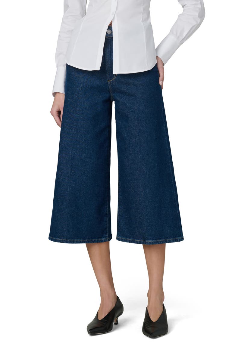 The Culotte High Waist Crop Wide Leg Jeans, Main, color, LEVITATE