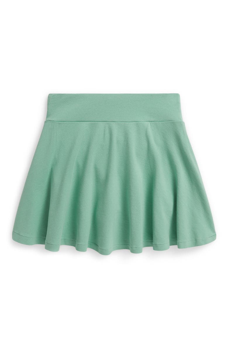 Kids' Tennis Skirt with Built-In Shorts, Alternate, color, GREEN