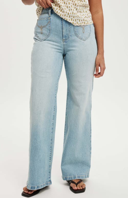 COTTON ON COTTON ON CURVY STRETCH WIDE JEAN 