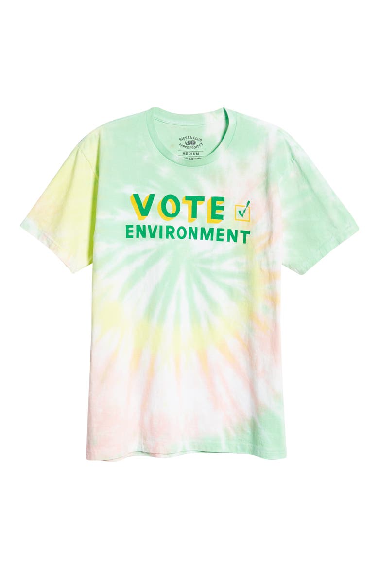 x Sierra Club Tie Dye Vote Graphic Tee, Alternate, color, TIE DYE