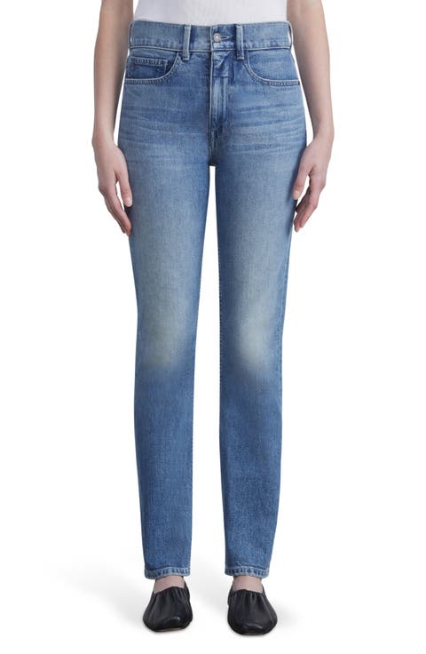 Reeve High Waist Straight Ankle Jeans