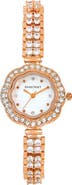 Danecraft Crystal Embellished Bracelet Watch, 28mm