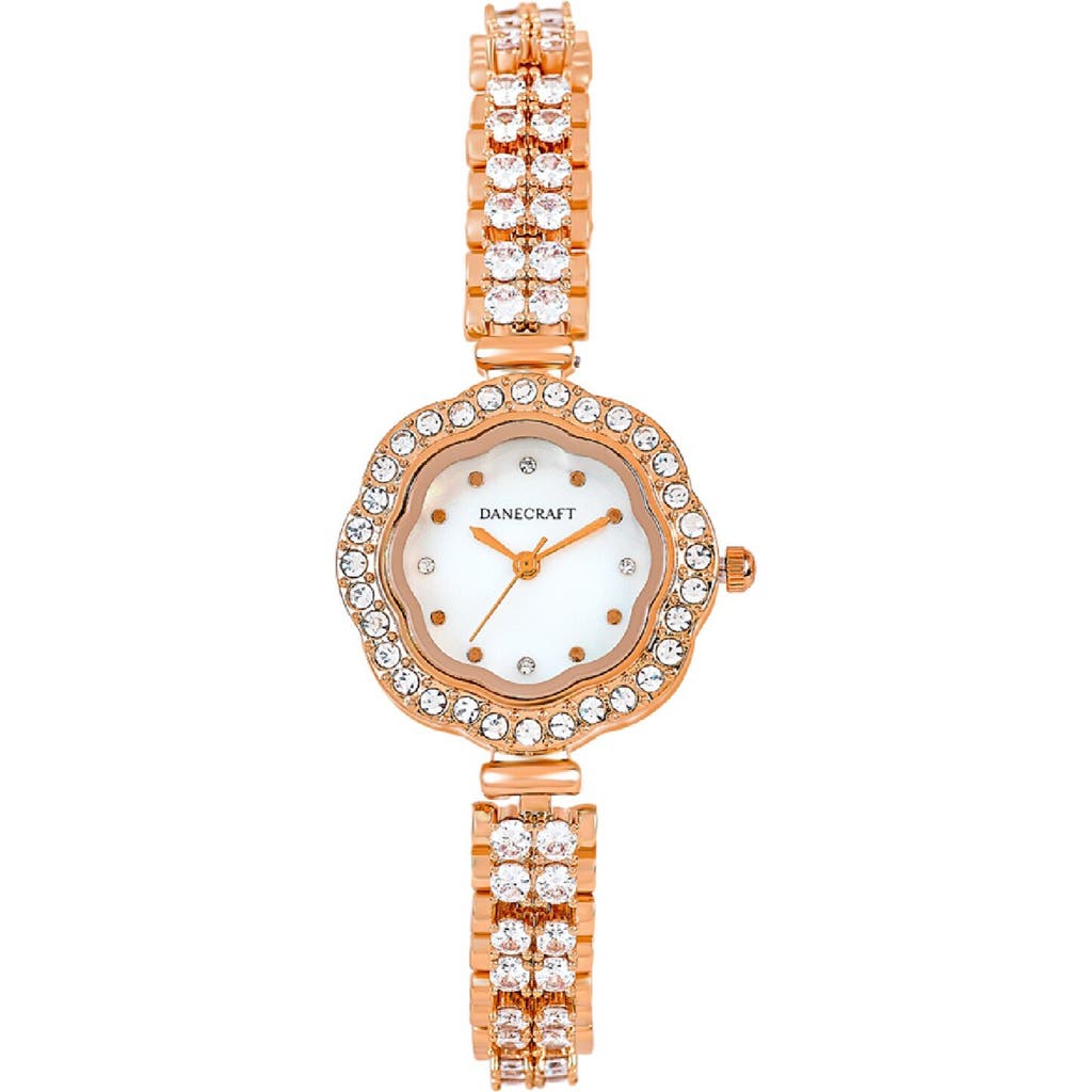 Danecraft Crystal Embellished Bracelet Watch, 28mm