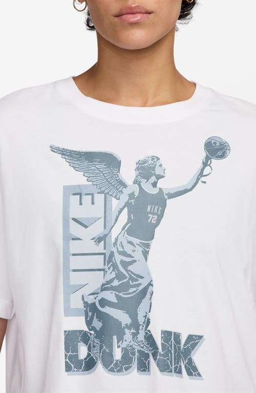 Nike Swoosh Fly Graphic T-shirt In White