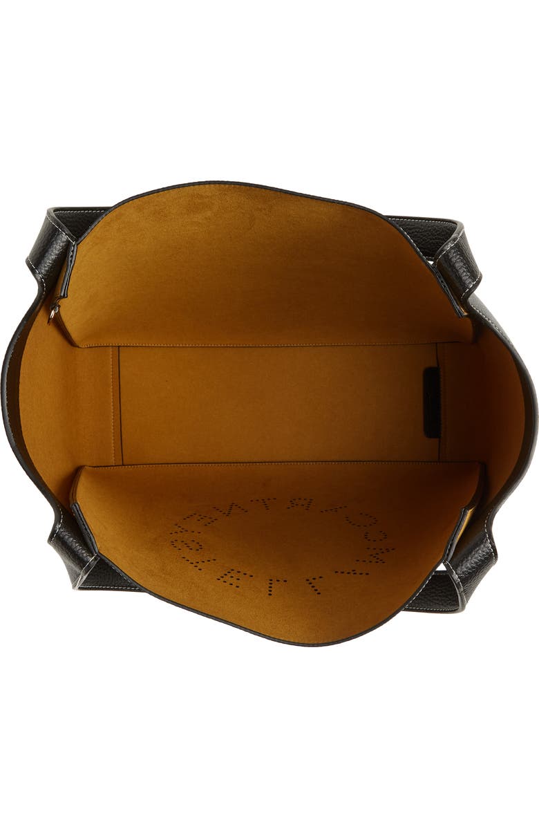 Stella McCartney Perforated Logo Faux Leather Tote, Alternate, color,