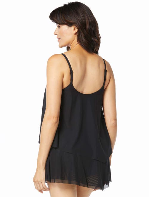 Coco Reef Captivate Bra Sized Underwire Tankini Top In Black