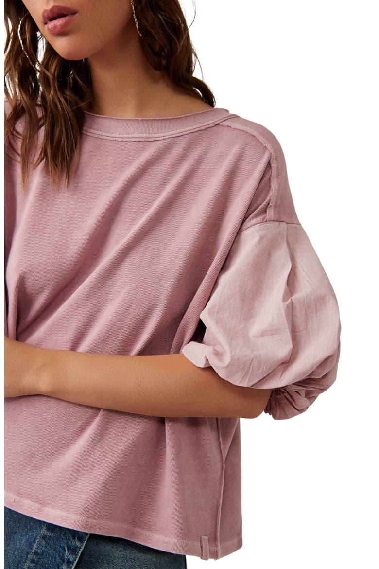 Blossom Raw Edge Top, Alternate, color, MAUVE ZEPHYR