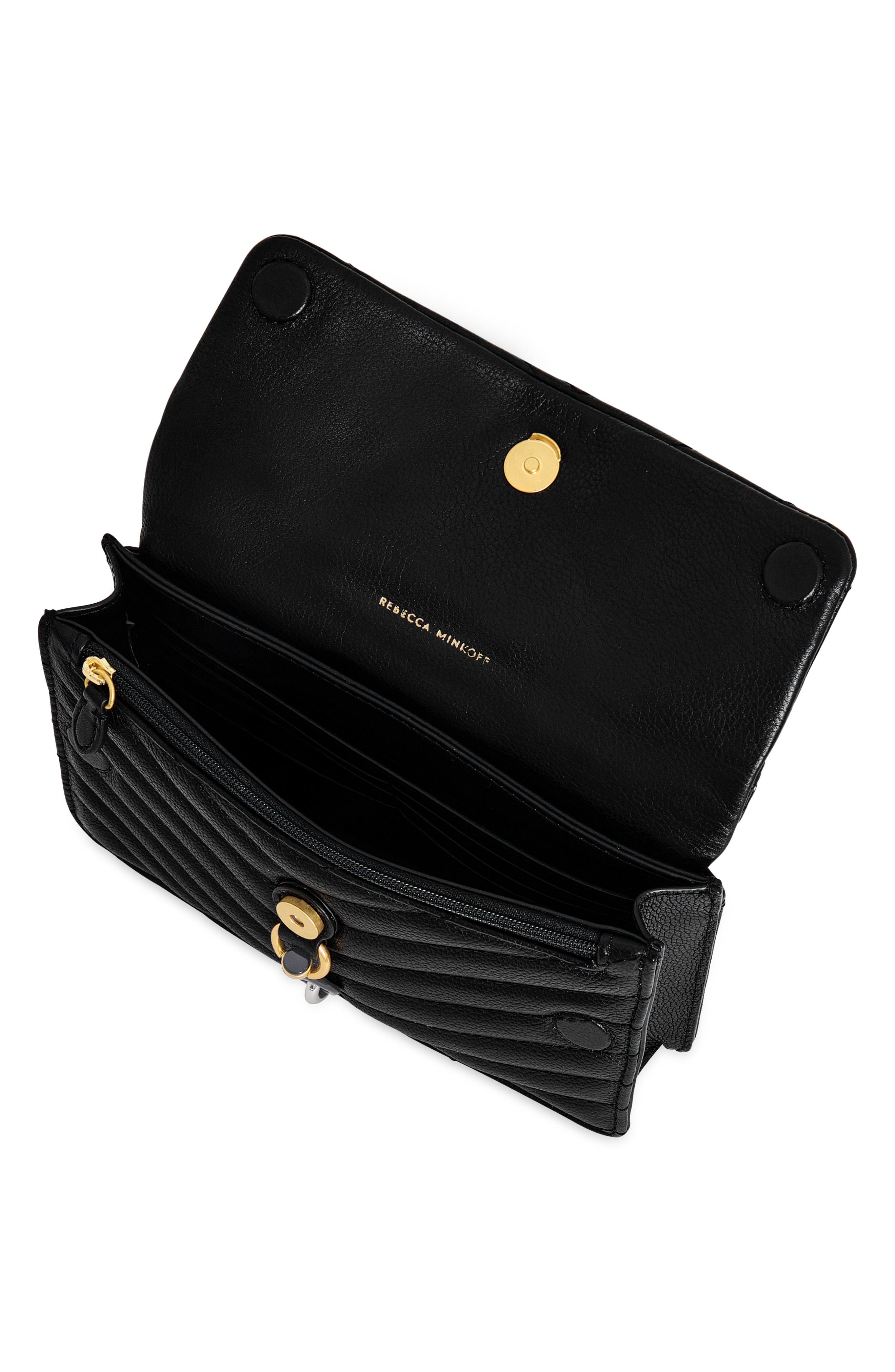 Rebecca Minkoff Mini Edie Quilted Leather Crossbody Bag, Alternate, color, 