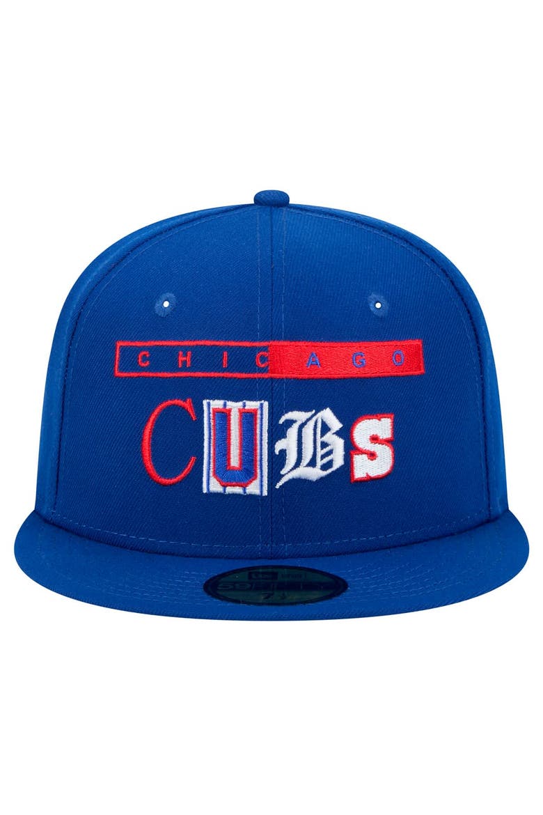 Men's New Era Royal Chicago Cubs Ransom 59FIFTY Fitted Hat, Alternate, color, Royal