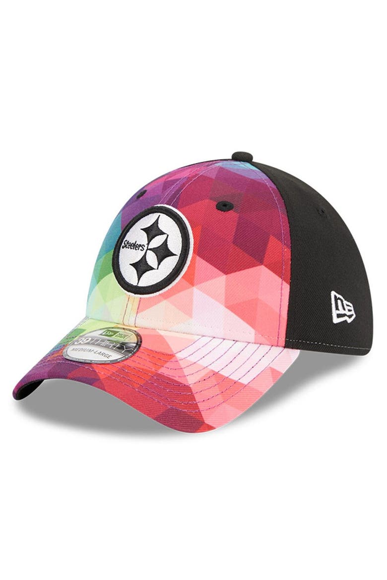 Men's New Era  Pink Pittsburgh Steelers 2023 NFL Crucial Catch 39THIRTY Flex Hat, Main, color, Pink